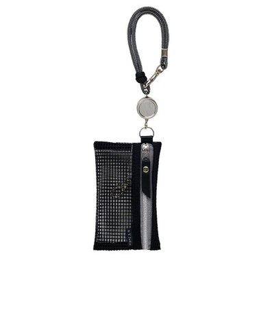 エイワイジュディ（A.Y.Judie）　リールカードポーチ　メッシュ　ブラック