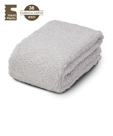 ハンズオリジナル　Hand　Marks　糸からこだわったお肌と髪がよろこぶタオル　フェイスタオル　グレー