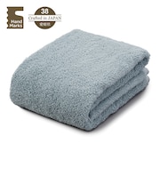 ハンズオリジナル　Hand　Marks　糸からこだわったお肌と髪がよろこぶタオル　バスタオル　ブルー