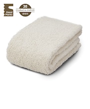 ハンズオリジナル　Hand　Marks　糸からこだわったお肌と髪がよろこぶタオル　フェイスタオル　ベージュ