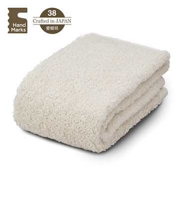 ハンズオリジナル　Hand　Marks　糸からこだわったお肌と髪がよろこぶタオル　フェイスタオル　ベージュ
