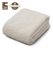 ハンズオリジナル　Hand　Marks　糸からこだわったお肌と髪がよろこぶタオル　スリムバスタオル　ベージュ