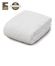 ハンズオリジナル　Hand　Marks　糸からこだわったお肌と髪がよろこぶタオル　バスタオル　ホワイト