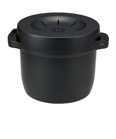 スケーター（Skater）　電子レンジ専用スチームごはんメーカー　1合用　MWMR1N　ブラック