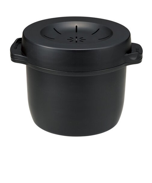 スケーター（Skater）　電子レンジ専用スチームごはんメーカー　1合用　MWMR1N　ブラック