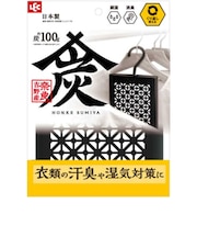 レック　調湿・消臭木炭　本家炭屋　吊るして使えるケースタイプ　炭100g　C01412