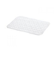 リッチェル　シェリー　ゴム製シンクマット　クローバー柄　ホワイト