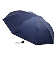 hands＋　たたまずに持ち運べる傘　60cm　ディープブルー