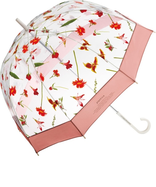 プランティカ×ダブリュピーシー（plantica×Wpc.）　フラワーアンブレラ　プラスティック　PLV－017　ピンク