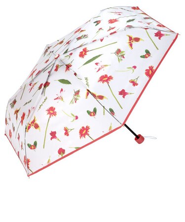 プランティカ×ダブリュピーシー（plantica×Wpc.）　フラワーアンブレラプラスティック　ミニ　PLV001－017－002　レッド