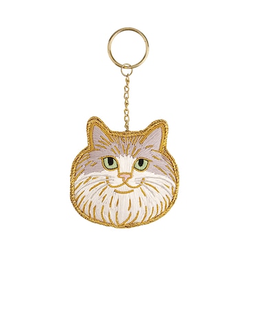 キシマ　ニャトリエ　刺繍キーホルダー　ノルウェージャンフォレストキャット