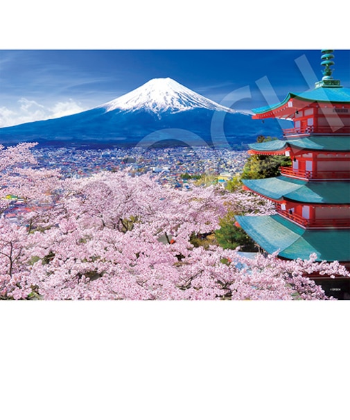 エポック社　春風富士と五重塔（山梨）　06-303s　500ピース