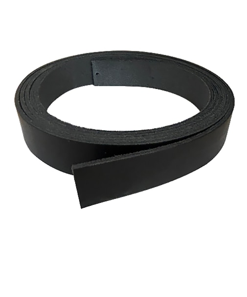 中西　牛オイル革ひも　20mm巾×180cm　黒