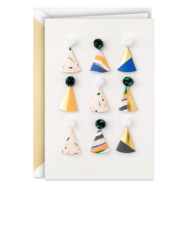 ホールマーク（Hallmark）　誕生お祝い　シグニチャー　821203　Fabulous　Party　Hats　Birthday　Card