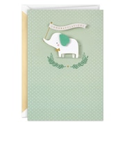 ホールマーク（Hallmark）　赤ちゃん誕生お祝い　シグニチャー　821401　CONGRATULATIONS　with　Elephant