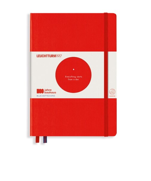 ロイヒトトゥルム1917（LEUCHTTURM1917）　バウハウス　A5ノート　ドット方眼　359619　レッド