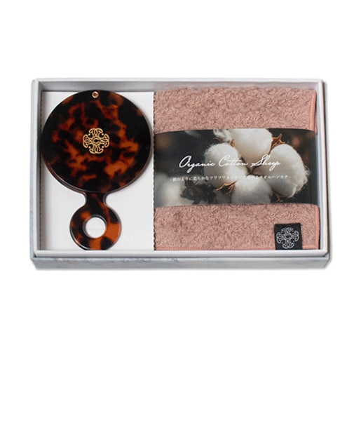 今治タオル　オーガニックコットン　シープハンカチ　ミラー　CA－ISMHB－C