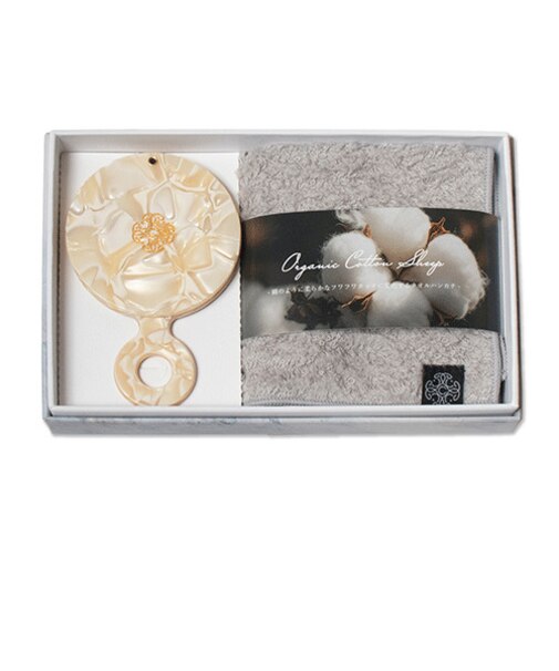 今治タオル　オーガニックコットン　シープハンカチ　ミラー　CA－ISMHB－A