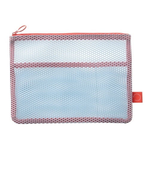 マークス（MARK'S）　メッシュコレクション　フラットポーチ　A5　MSH-PO22-BL　サンライズブルー