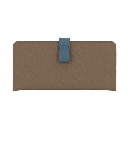 アトリエヌウ（Atelier　nuu）　ノーブル（Noble）　スマートロングウォレット　NU70－104　トープ×ブルー