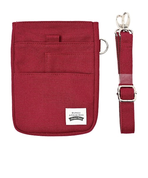 クツワ（KUTSUWA）　文具エプロンバッグ　ミニ　レッド　【数量限定】