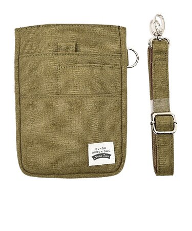 クツワ（KUTSUWA）　文具エプロンバッグ　ミニ　カーキ　【数量限定】