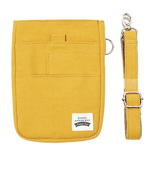 クツワ（KUTSUWA）　文具エプロンバッグ　ミニ　イエロー　【数量限定】