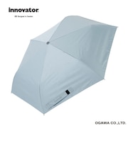 イノベーター(innovator) 晴雨兼用折りたたみ傘 自動開閉 55cm ペールブルー