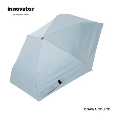 イノベーター（innovator）　晴雨兼用折りたたみ傘　自動開閉　55cm　ペールブルー