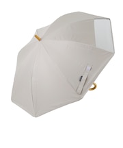 ラインドロップス(LINEDROPS) キッズ晴雨兼用傘 長傘 55cm ベージュ