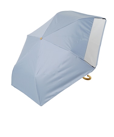 ラインドロップス（LINEDROPS）　キッズ晴雨兼用傘　折りたたみ傘　55cm　ブルーグレー