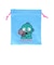 サンスター文具　ハンギョドン　サガラ刺繍巾着　ブルー