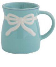 ビスク(BISQUE) リボンブーケ マグ ブルー