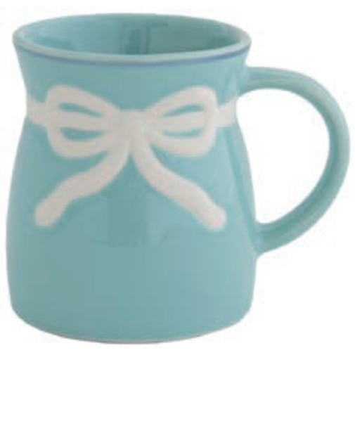 ビスク（BISQUE）　リボンブーケ　マグ　ブルー