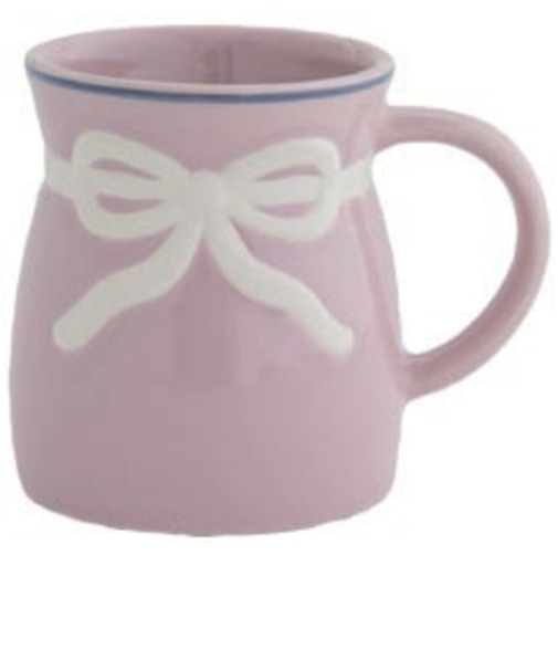 ビスク（BISQUE）　リボンブーケ　マグ　ピンク