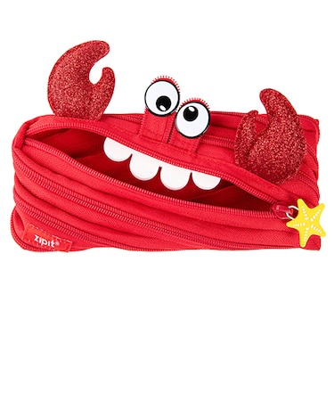 ジップイット（ZIPIT）　ペンケース　クリーチャーモンスター　クライブ　レッド