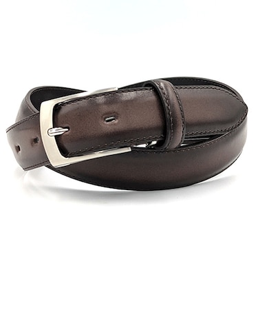 SADO　姫路レザー　国産ベルト　HZー6　チョコ　3cm