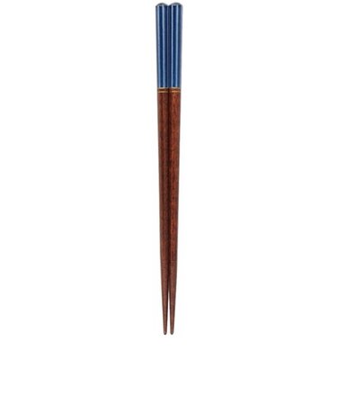 カワイ　食洗箸　HAKKAKU　紫苑　23cm　青