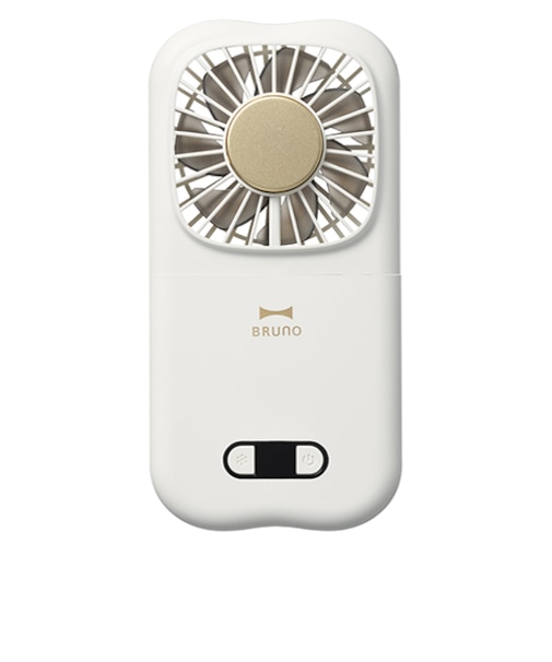 ブルーノ（BRUNO）　6WAY冷却フォールディングファン　アイボリー
