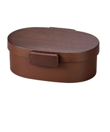 ハコヤ（HAKOYA）　さっと洗えるお弁当箱　タイト式　480mL　栃木目