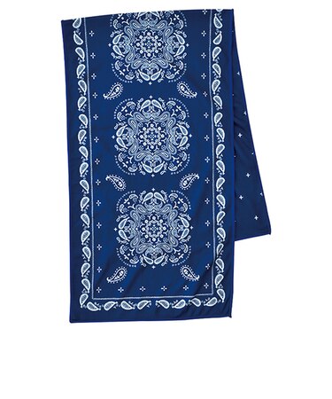 現代百貨　UVカット＆抗菌加工　クールタオル　PAISLEY　NAVY