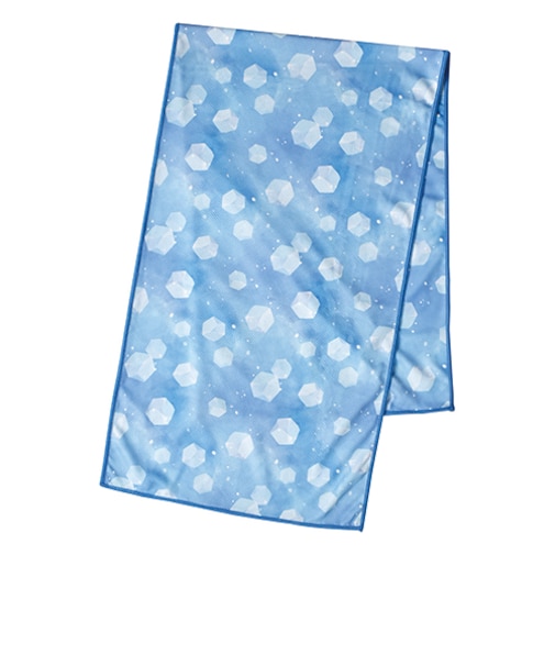 現代百貨　UVカット＆抗菌加工　クールタオル　クリームソーダ　BLUE