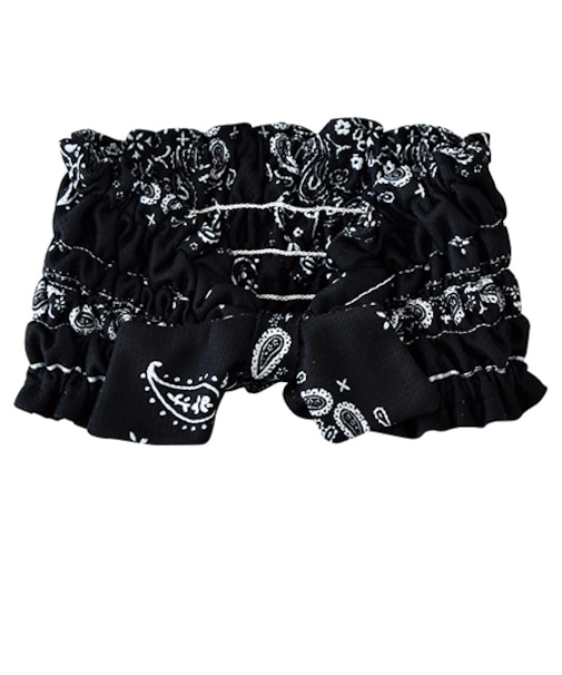 現代百貨　UVカット＆抗菌加工　ネッククーラー　PAISLEY　BLACK