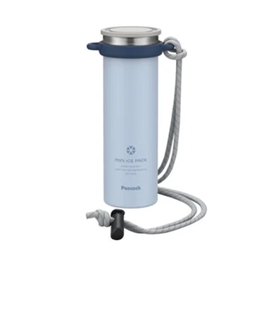 ピーコック魔法瓶　ミニアイスパック　ストラップ　シリコーン氷のうタイプ　ABB－F15　AIC　アイスブルー