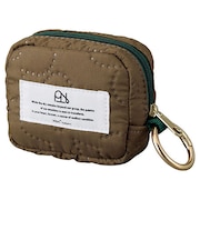 ダブリュピーシー（Wpc.）　はっ水　キルティング　マルチポーチ　ミニ　ブラウン