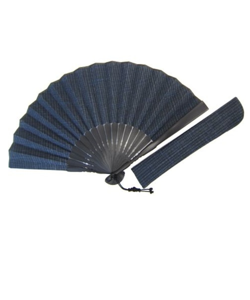 山岡白竹堂　つむぎかすりセット紺