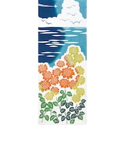 プレーリードッグ（PRAIRIEDOG）　手ぬぐい　和布華　注染　TE－522　ひまわりの丘