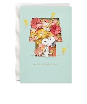 ホールマーク（Hallmark）　母の日カード　Signature　スヌーピー　854317　Floral　Doghouse