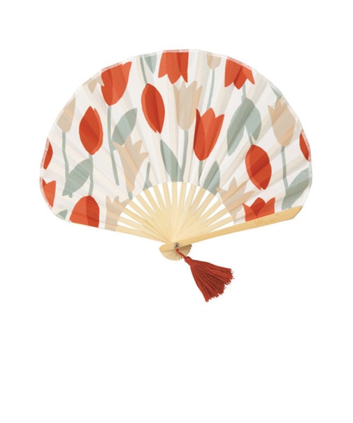 ダブリュピーシー（Wpc.）　ギフトボックス入り扇子　W084－331－204　ブルーミングチューリップ