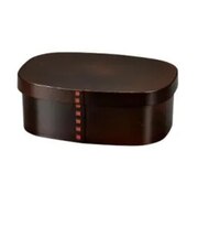 ハコヤ（HAKOYA）　さっと洗えるわっぱ弁当　600mL　ダークブラウン